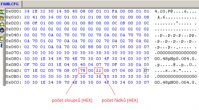 úprava přímou editací FAND.CFG